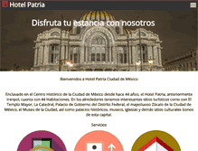 Tablet Screenshot of hotel-patria.com